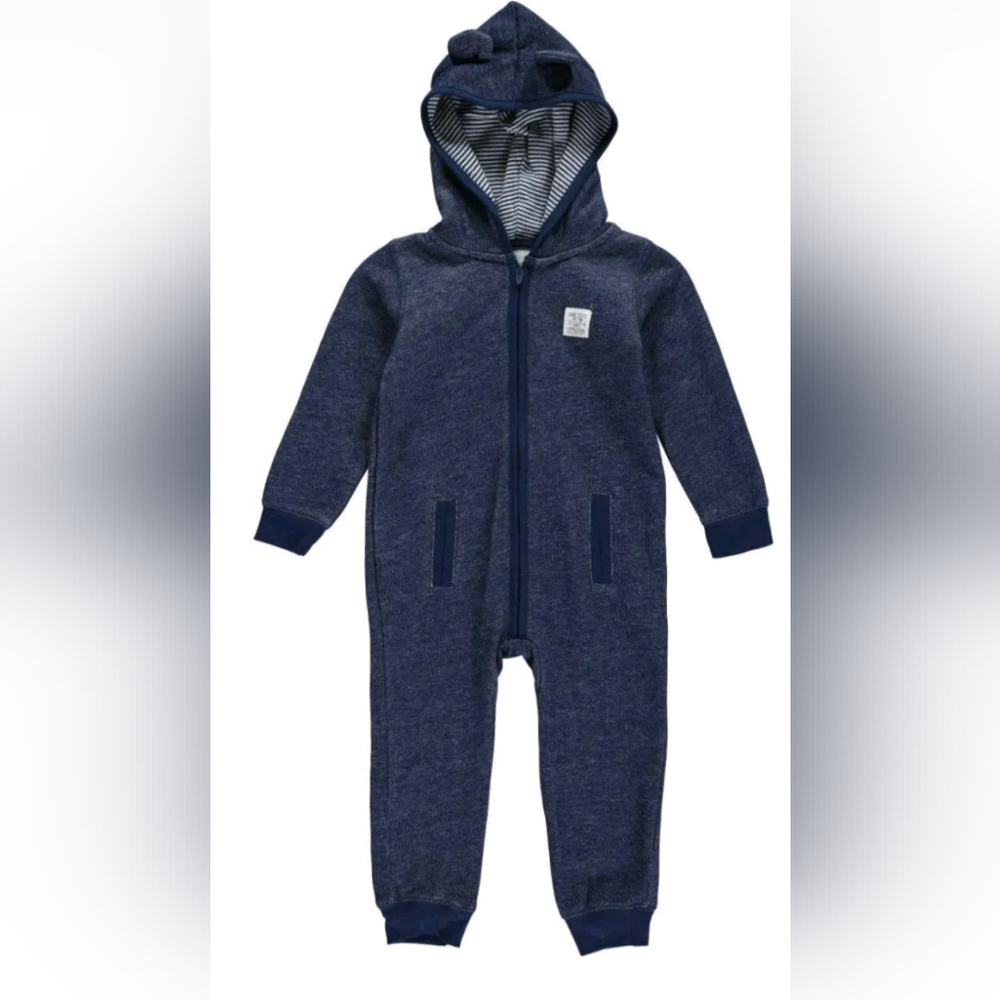Infant Carter's Bear Long sleeve fleece Sleeper Size 9 Months